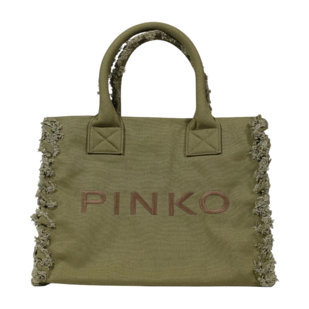 トートバッグ PINKO 'Miranda' large shopping bag Pinko 'Miranda' Large Shopping Bag in Natural | Lyst