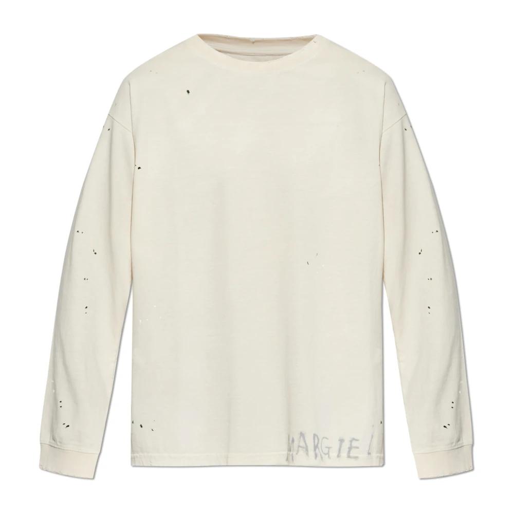 Tシャツ・カットソー Maison Margiela Relaxed Fit Long Sleeve Top TOP A MANICHE LUNGHE（Tシャツ/カットソー）｜MM6 Maison
