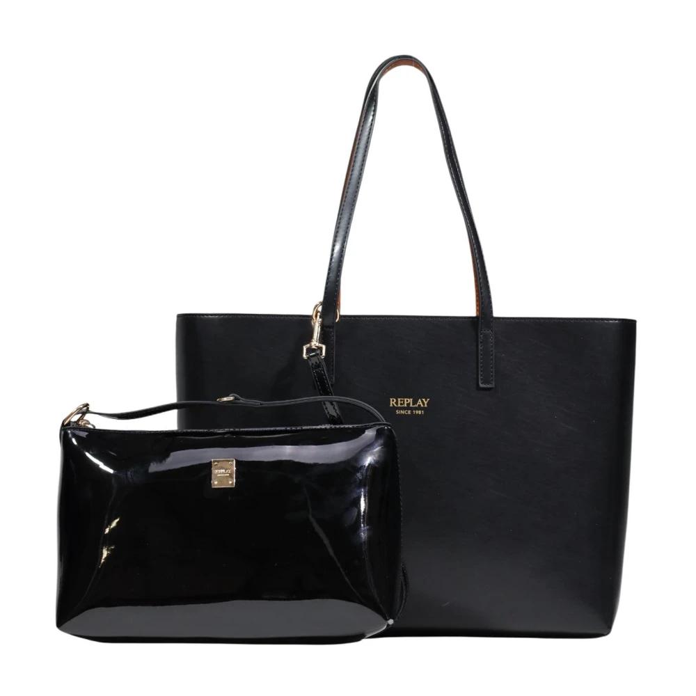 バッグ RePLAY LEATHER TOTE BAG CTHY Replay Tote bags for Women | Online Sale up to 15% off | Lyst
