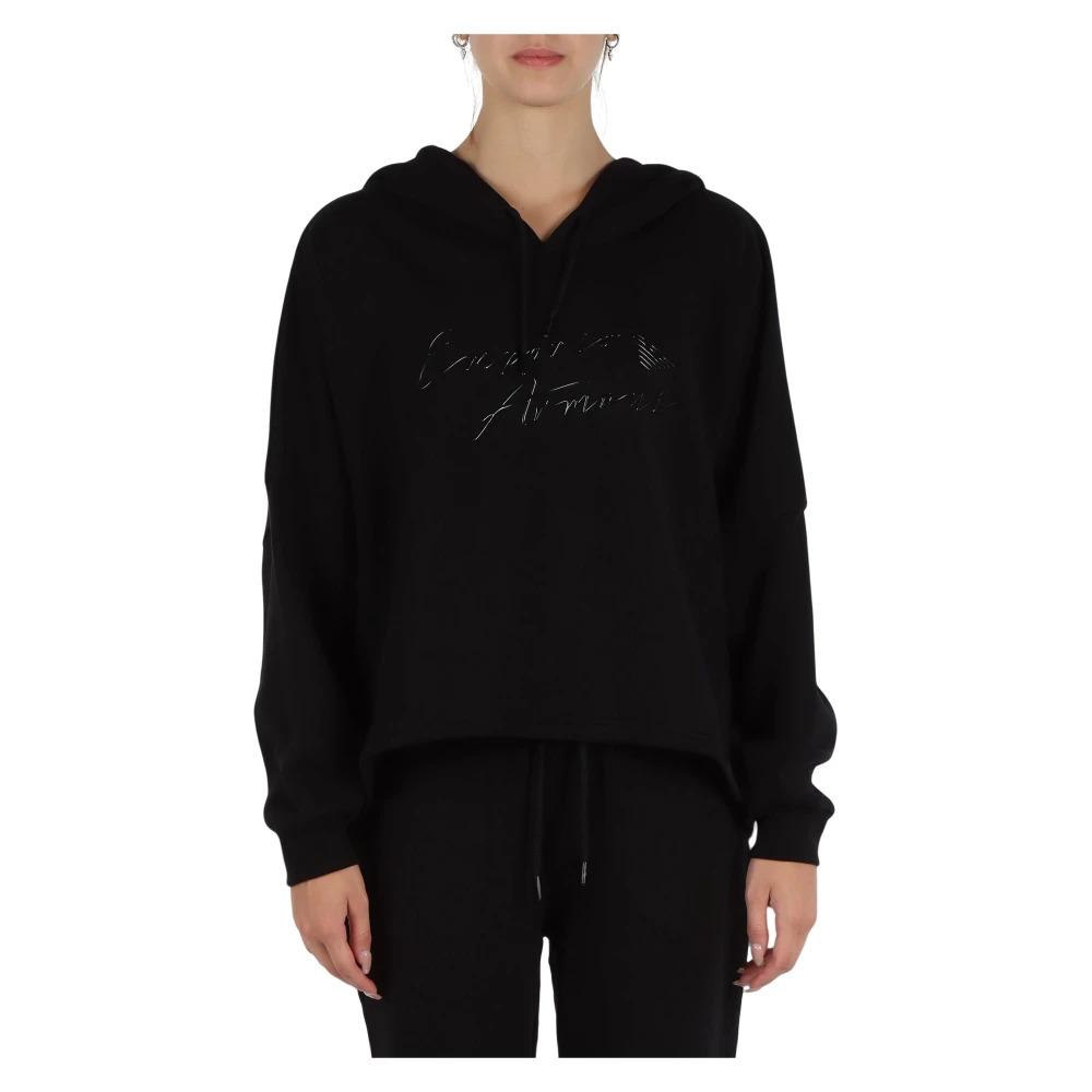 Emporio armani chenille zip hooded sweatshirt sale
