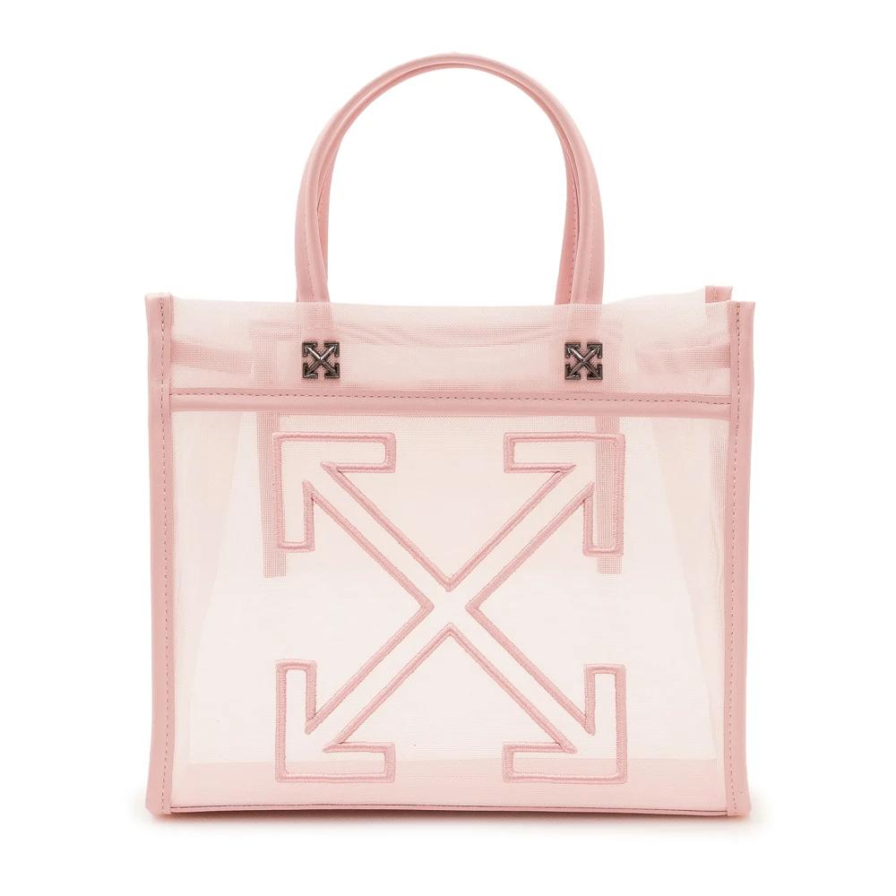 off white トートバッグ OFF-WHITE Diagonal Hybrid Shopper 28 Lettering Tote Bag White