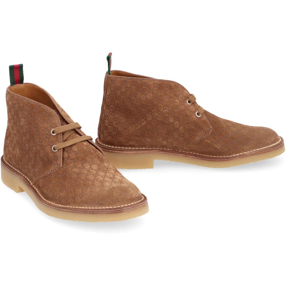 Gucci Lace-Up Boots in Brown for Men | Lyst display picture 1