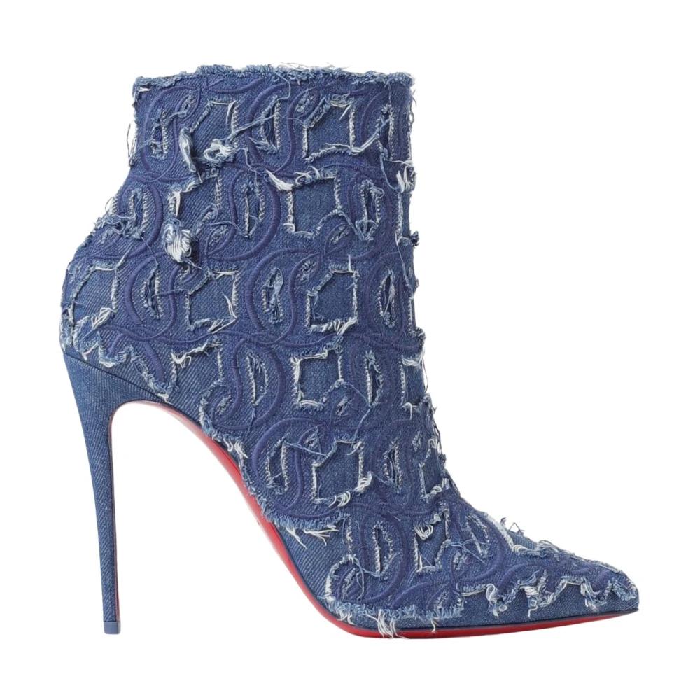 Blue Christian Louboutin Boots for Women | Lyst