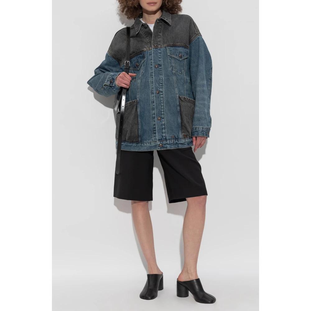 Lacey Oversize Colorblock Trucker Jacket