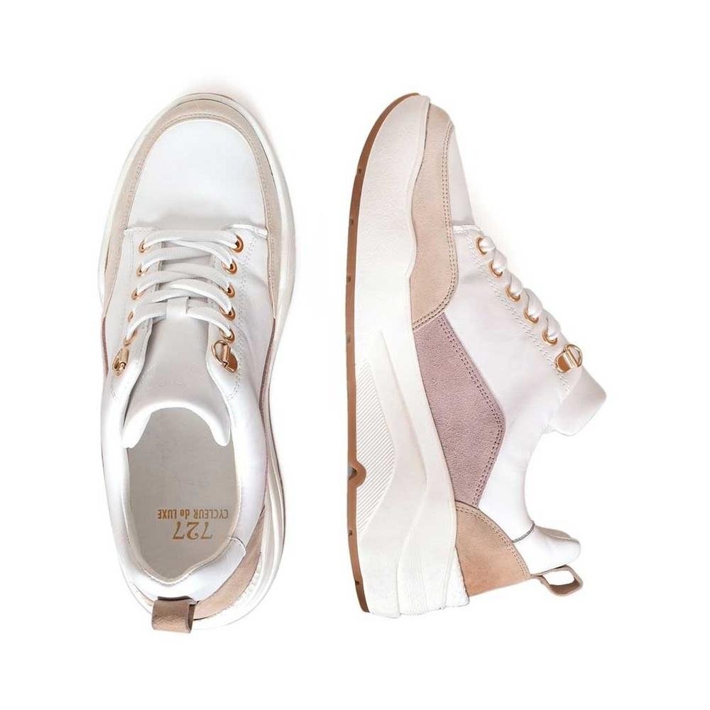 Witte CYCLEUR DE LUXE Lage sneakers CORYN | Omoda