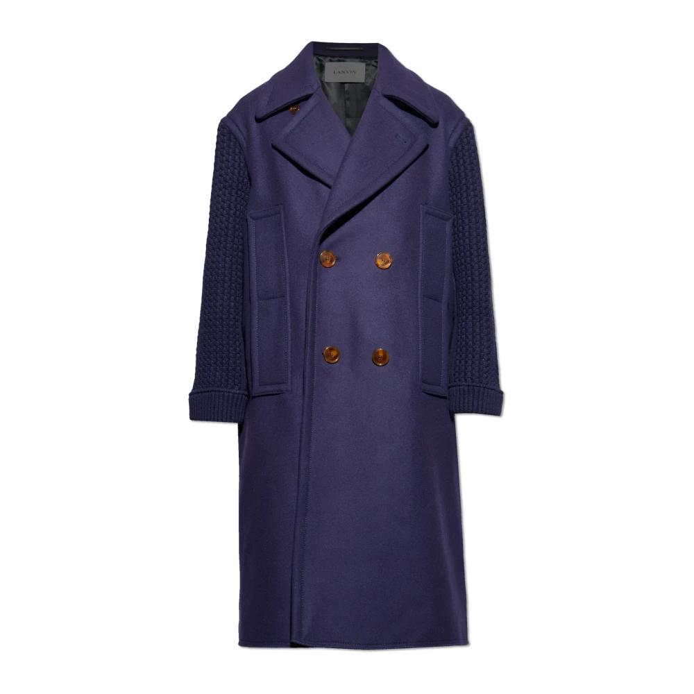 Manteau Trench Lanvin Bleu Marine - Taille 42, Neuf Sans étiquettes, Valeur Originale