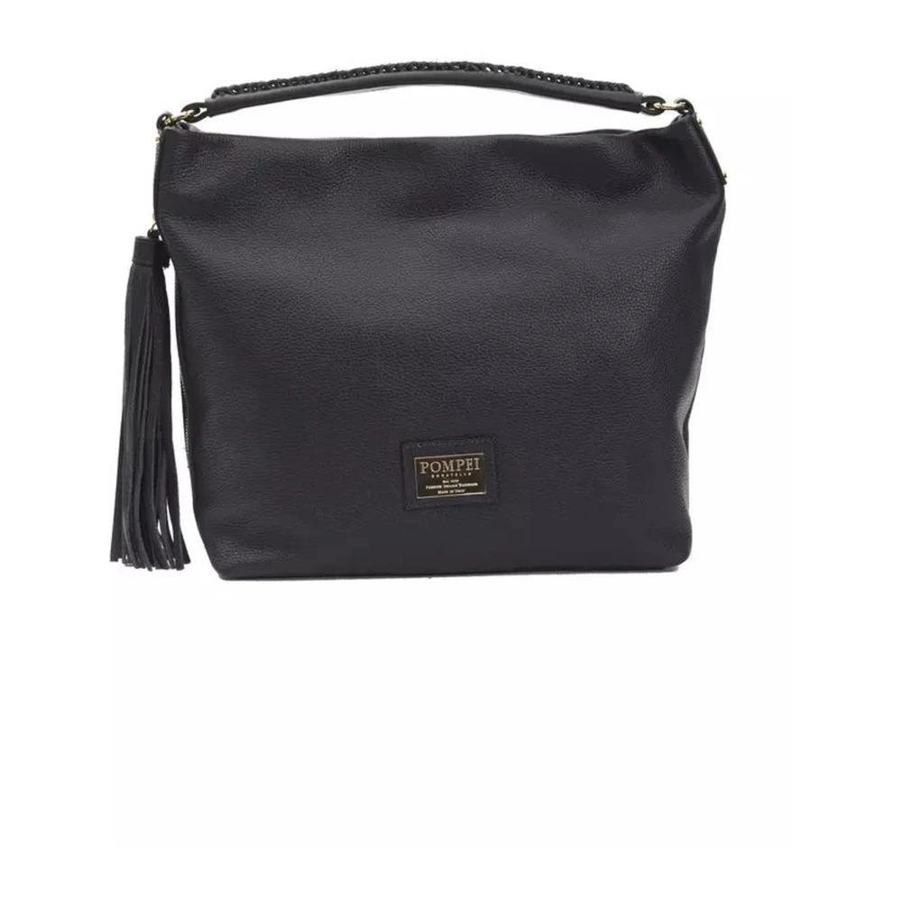 Pompei Donatella Black Leather Women Crossbody Bag main image 0