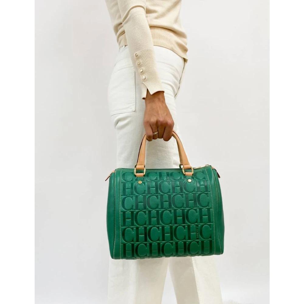 Carolina herrera green bag hotsell