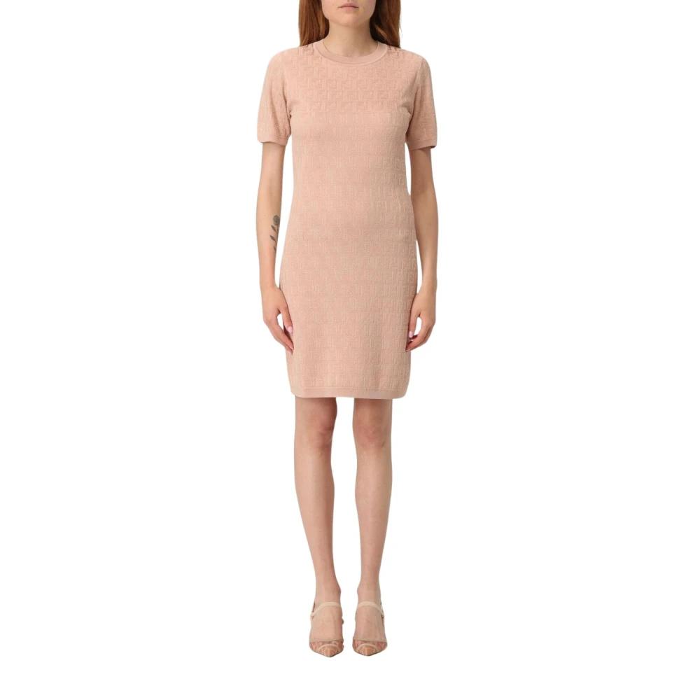 【送料&関税込】Fendi Brown Wool And Sequins Mini Dress Fendi Wool And Silk Long-Sleeved Hooded Mini Dress (Dresses