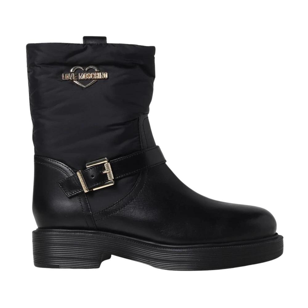 【関税&送料込】Love Moschino Boots Black LOVE MOSCHINO | Black Women's Ankle Boot | YOOX