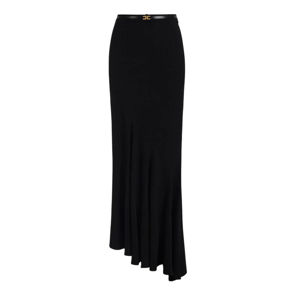 ワンピース ELISABETTA FRANCHI Women Long Skirts AM49S51E2685 Black Elisabetta Franchi Maxi skirts for Women | Online Sale up to