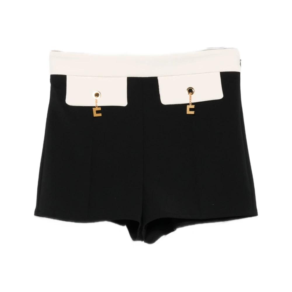 ショートパンツ ELISABETTA FRANCHI Women Shorts  Burmudas PA04546E2 110 227 Elegant Women's Shorts from Elisabetta Franchi
