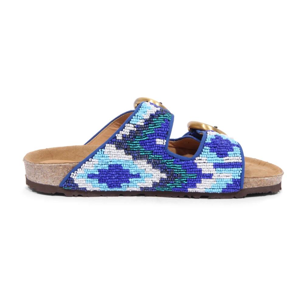 シューズ・サンダルその他 MALIPARMI Woman Flat sandals Blue SX096290934 80B99 MALIPARMI: Flat sandals woman - Blue | Maliparmi flat