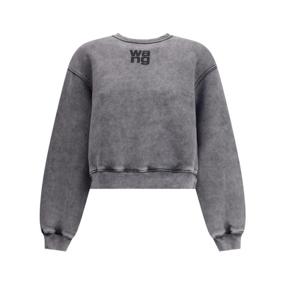 【最終値下げ】Alexander Wang スウェット Alexander Wang Oversized Cropped Zip-up Hoodie in Washed