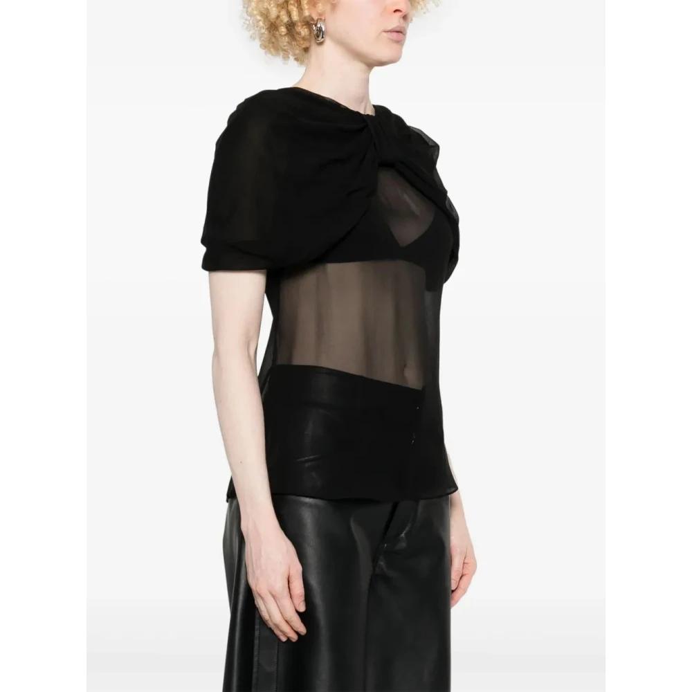 トップス simone rocha - short tops Simone Rocha Cropped Masculine Shirt | Shopbop
