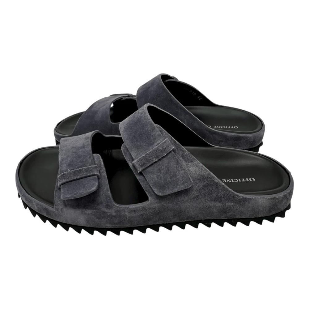 サンダル OFFICINE CREATIVE Men Sandals LOCUARCH521IGNIS1000 Black Men's Black Leather Sandals: ARCHIVE 521 – Officine Creative