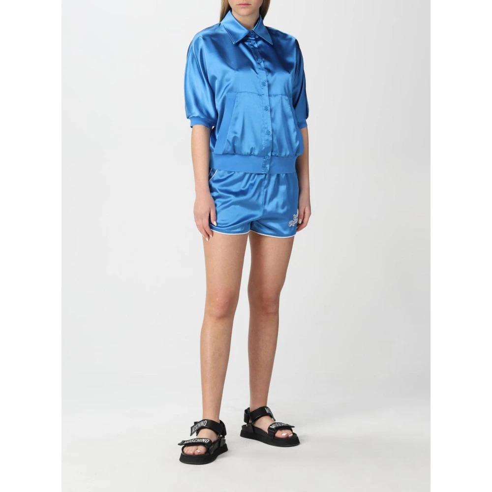 ショートパンツ Moschino SS22 BELTED WAIST SHORTS (03210822_0239) MOSCHINO JEANS knee-length Leather Shorts | Black | FARFETCH