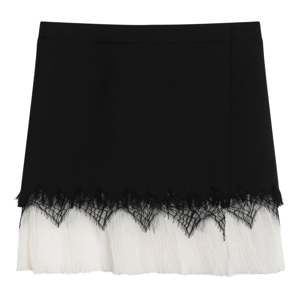 ミニスカート ALEXANDER MCQUEEN Women Mini Skirts 802237QJACA 1000 Black Alexander McQueen Pleated Wool Mini Skirt | Black | FARFETCH