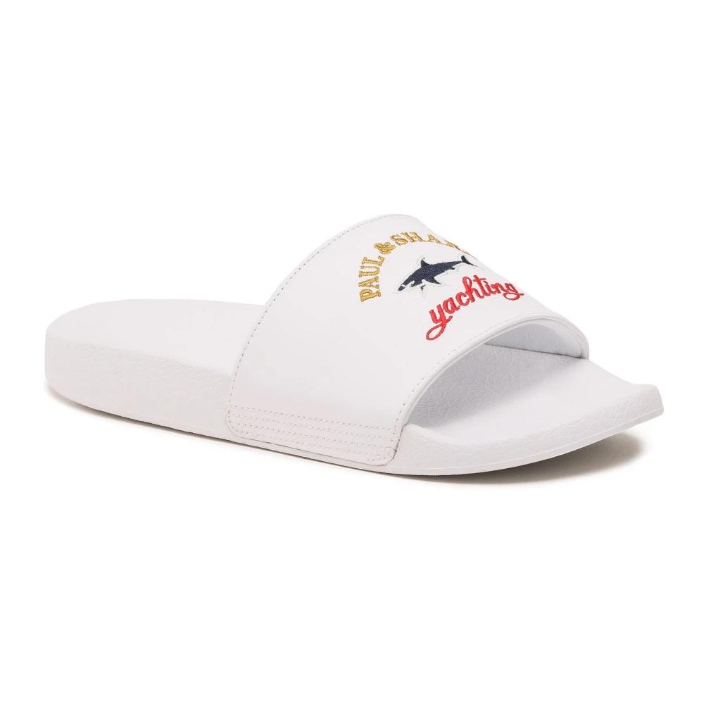 Paul Shark Sliders in White for Men Lyst