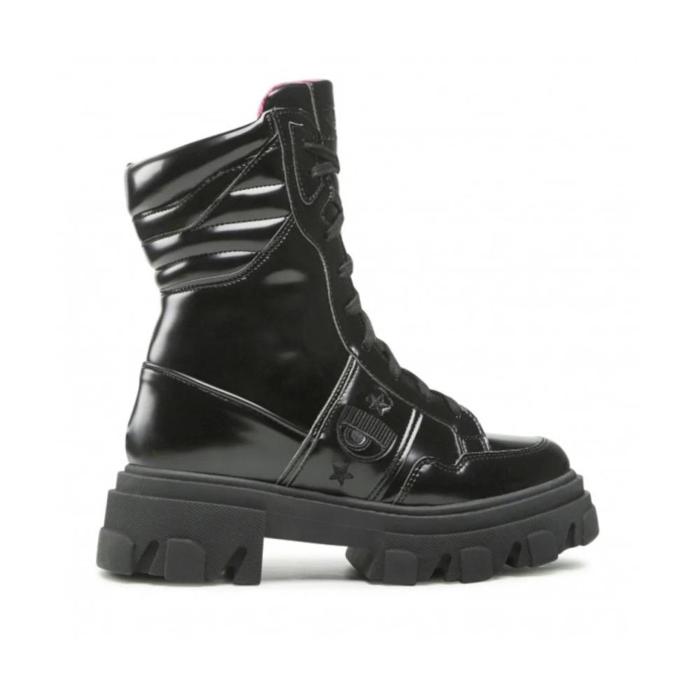 【新品未使用】CHIARA FERRAGNI ブーツ BLACK Chiara Ferragni Boots for Women | Online Sale up to 80% off