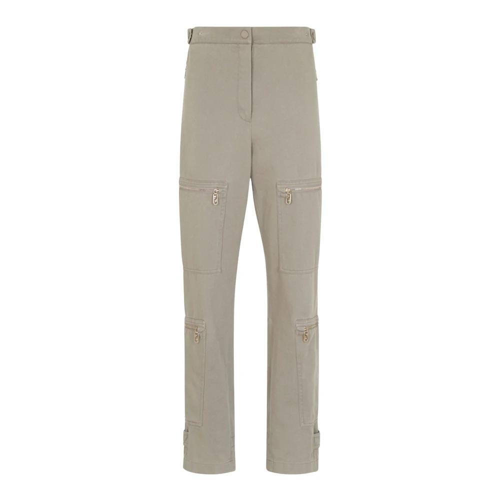 パンツ FENDI 'Fendi Roma' gabardine trousers Beige FR6540ARU5 Fendi Beige Fendi Roma Gabardine Trousers for Women Online