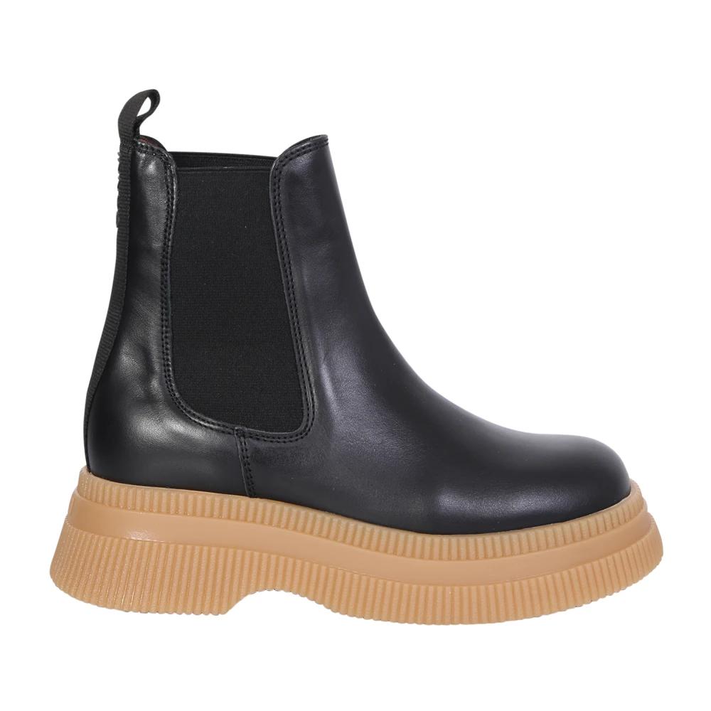 ショートブーツ・ブーティ Ganni Retro Flatform Boots - Ganni - Synthetic - Black Ganni | Shoes | Retro Flatform Ankle Boots Ganni Synthetic