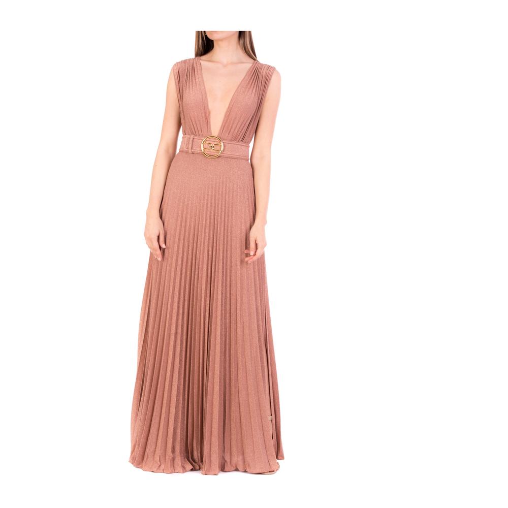 Abito Red Carpet con cintura gold Ab14913E2 di Elisabetta Franchi in Rosa |  Lyst
