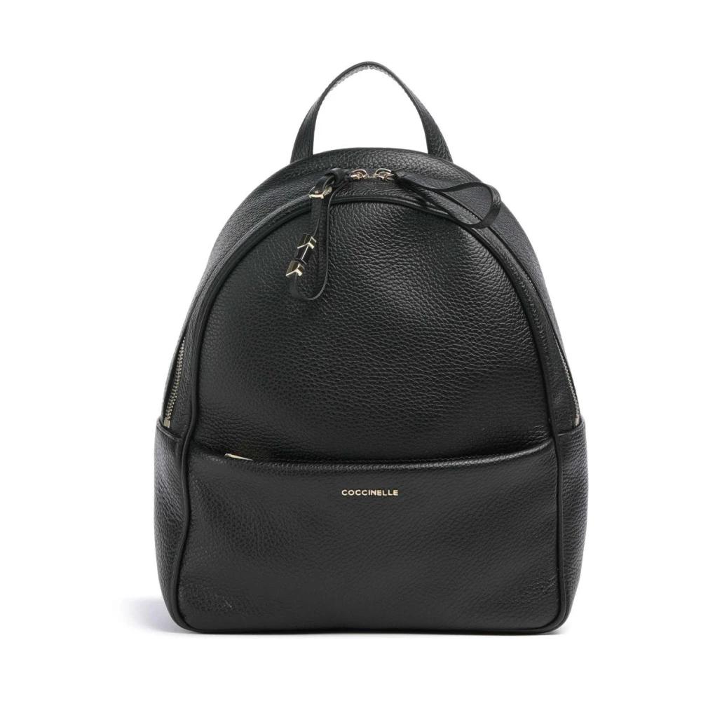 Sac à Dos En Cuir Ivoire Coccinelle Agnese - Occasion Très Bon État - Marque Italienne