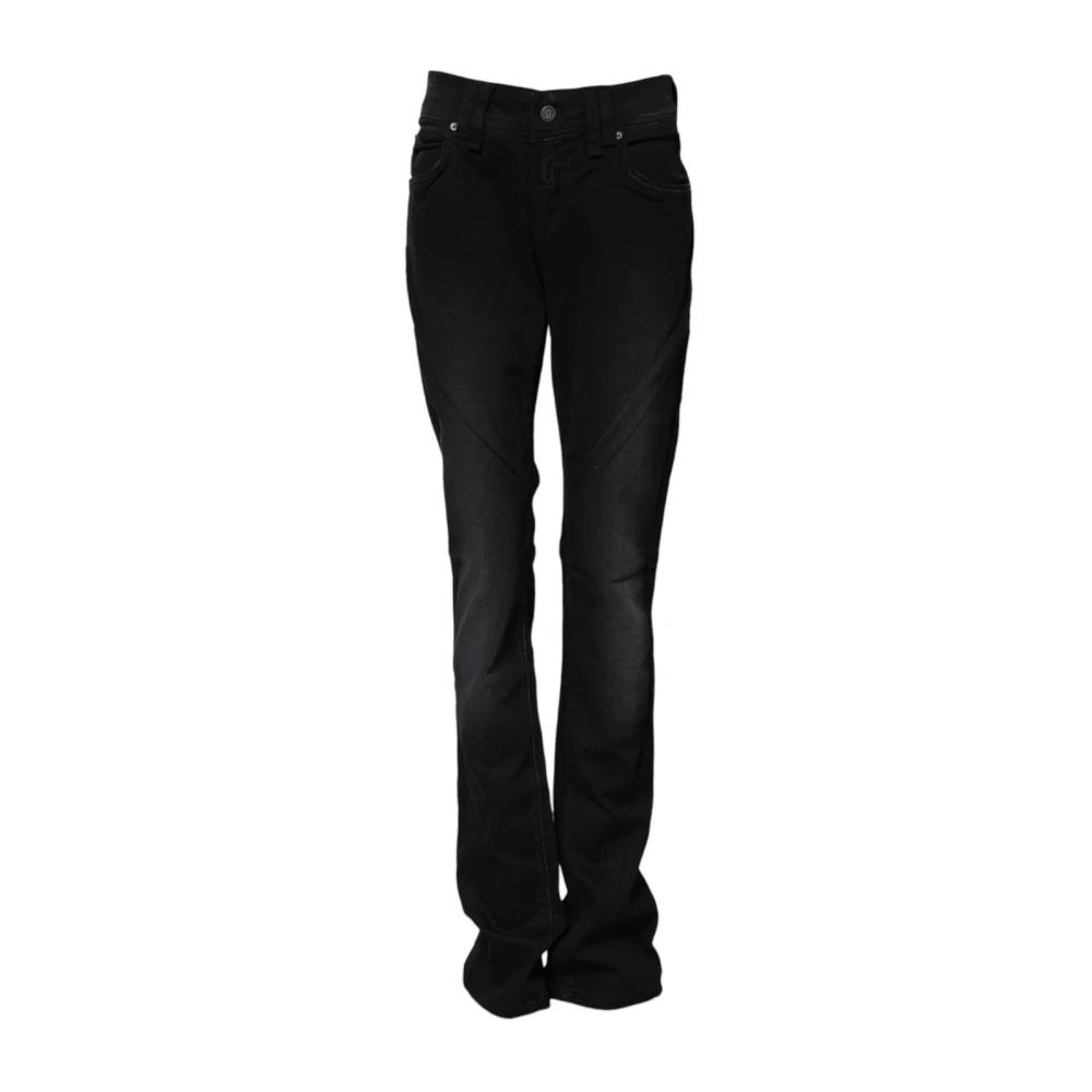 Jean Femme John Galliano Blanc Stretch - Jambes Droites - Fabriqué En Italie