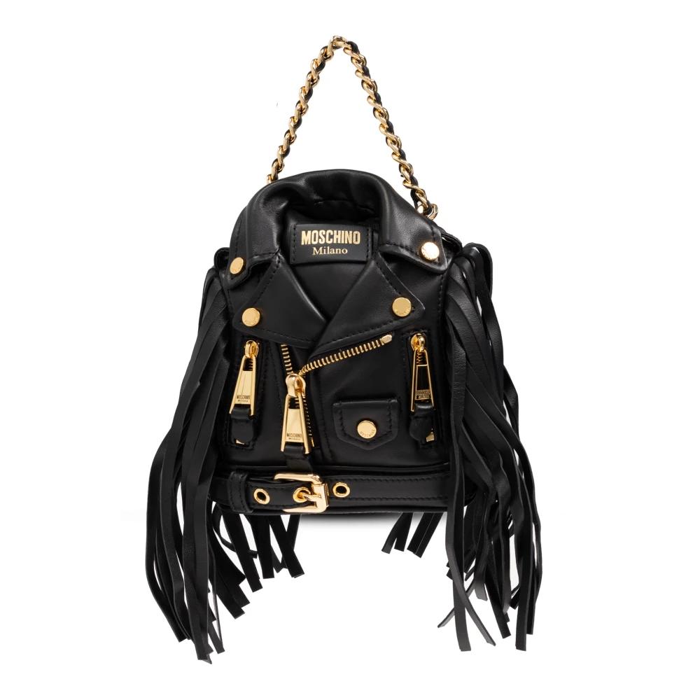 Tas Moschino Biker Moschino Jacket Backpack Moschino Mini