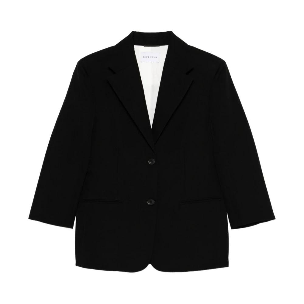 ジャケット Givenchy Black Wool Blend Oversize Blazer GIVENCHY | Black Men's Blazer | YOOX