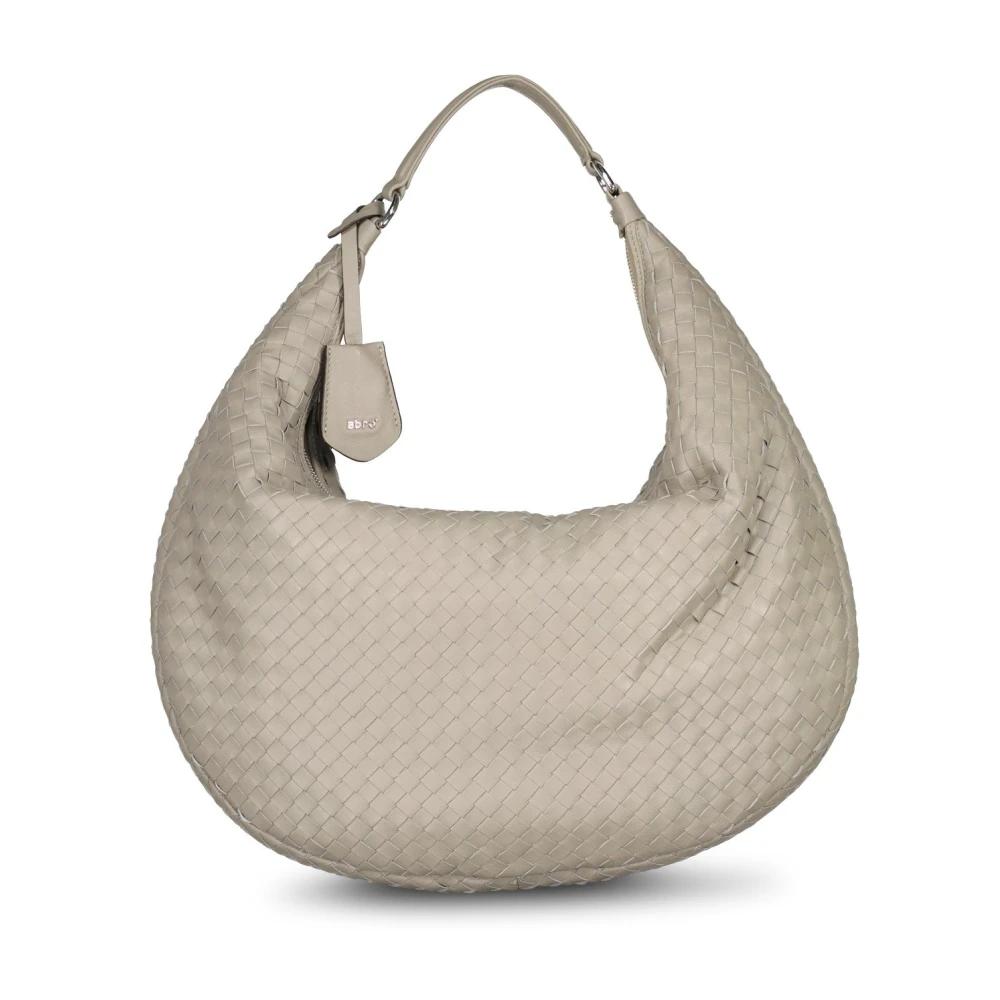 Abro Hobo Bag Abro Tasche Geflochten Braun ORIGINAL ABRO Piuma XXL