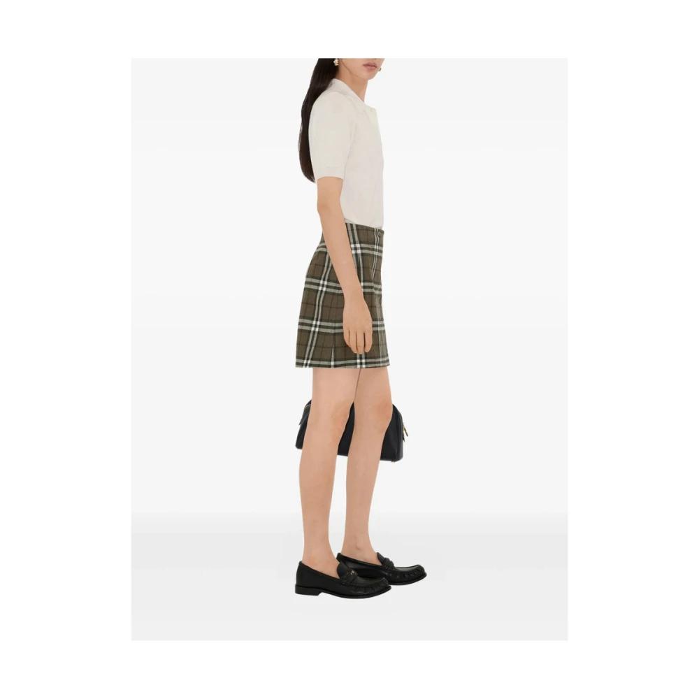 ミニスカート BURBERRY Women Mini Skirts 8099716C1422 Green Designer Skirts | Burberry®️ Official