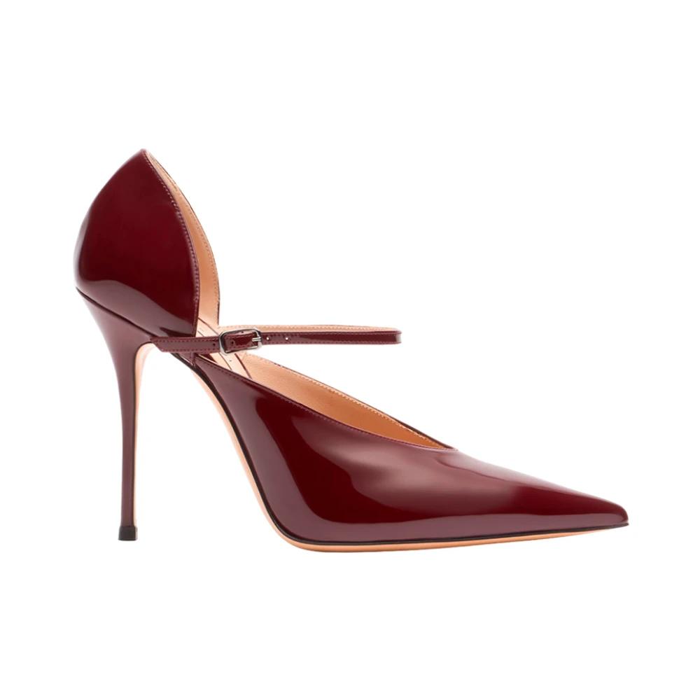 Scarpe eleganti con tacco di Casadei in Rosso Lyst