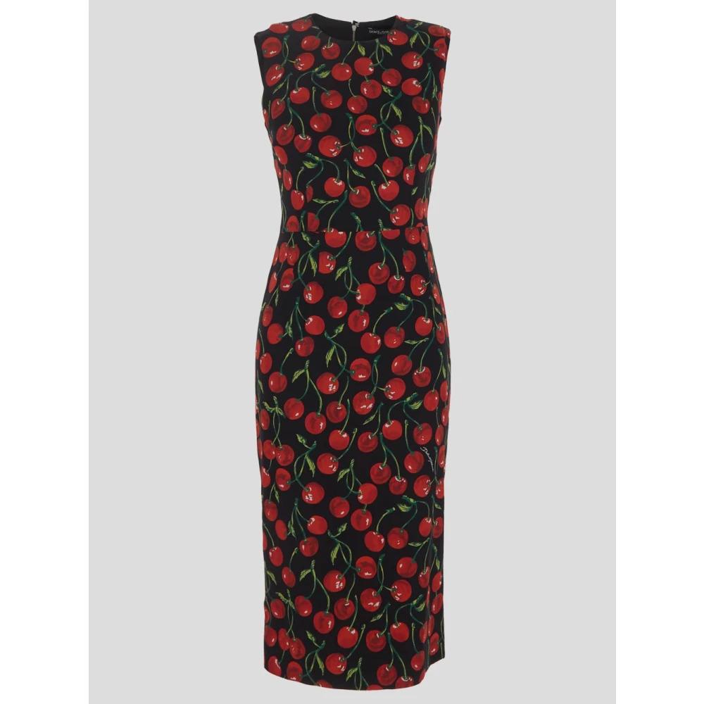 ●Dolce&Gabbana●Cherry print ショート ドレス Dolce&Gabbana Cherry Print Long-Sleeve Minidress | Saks