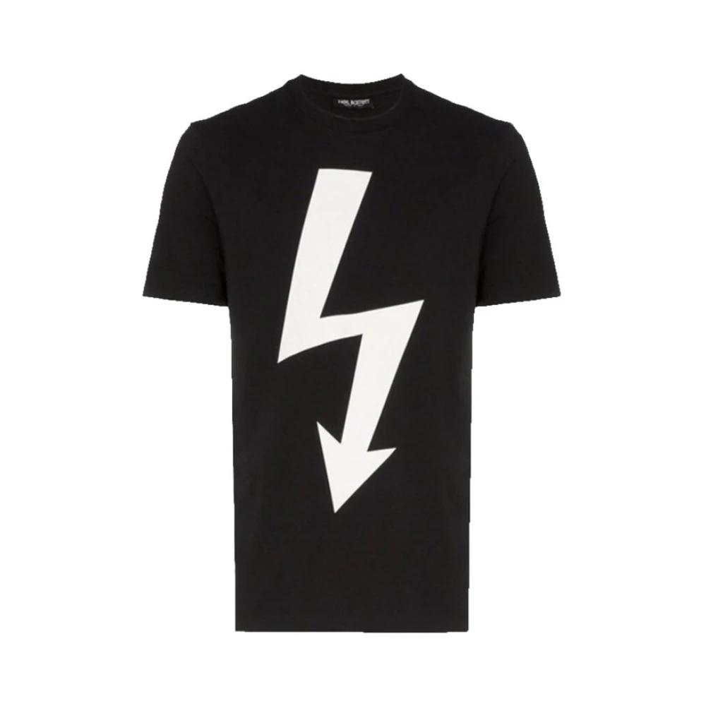 Tシャツ・カットソー NEIL BARRETT Men Tops 399799 MY70266A Y521 Black NeIL Barrett(ニールバレット) Tシャツ・カットソー(メンズ