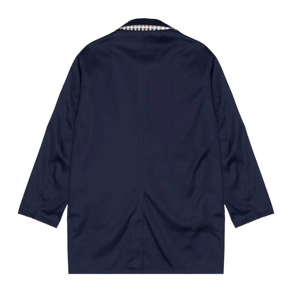 Veste AQUASCUTUM MCADAM Bleu Marine Taille S - Down OOSE - Bomber Harrington Neuf Avec étiquettes