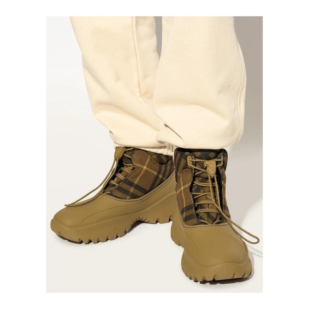 Burberry Lace-Up Boots in Green for Men | Lyst display picture 2