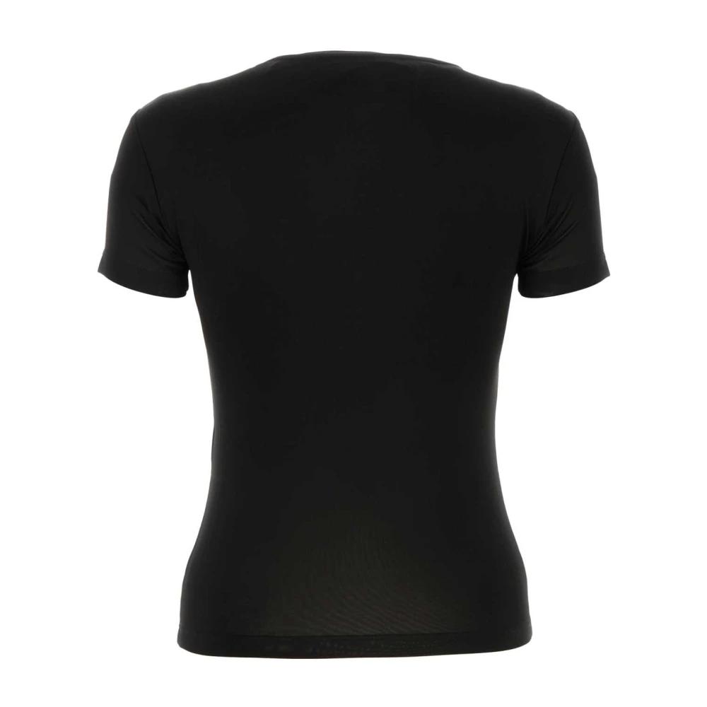 Tシャツ・カットソー Y PROJECT Women Tops 102TO006 BLACK Y/project MINI Y ZIP T-Shirt - black | Garmentory