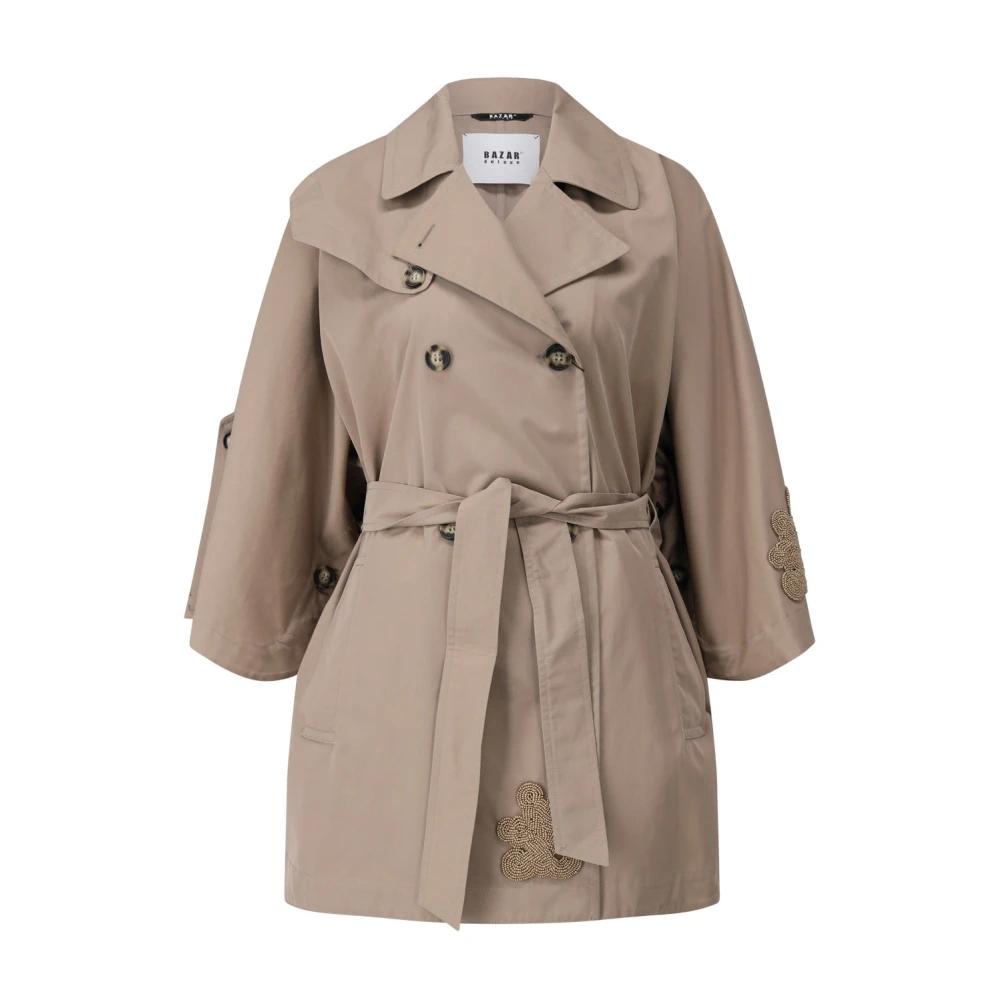 トレンチコート Bazar Deluxe Double Breasted Coat Multicolored Wool Ethnic Bazar Deluxe Coats for Women | Online Sale up to 83% off | Lyst