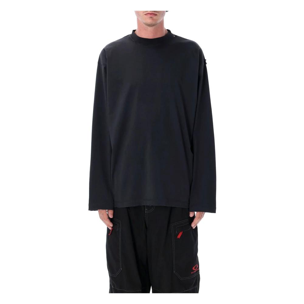 【BALENCIAGA】Tbilisi Long Sleeve T-shirt Large Fit in Black Men's Tbilisi Long Sleeve T-shirt Large Fit in Black