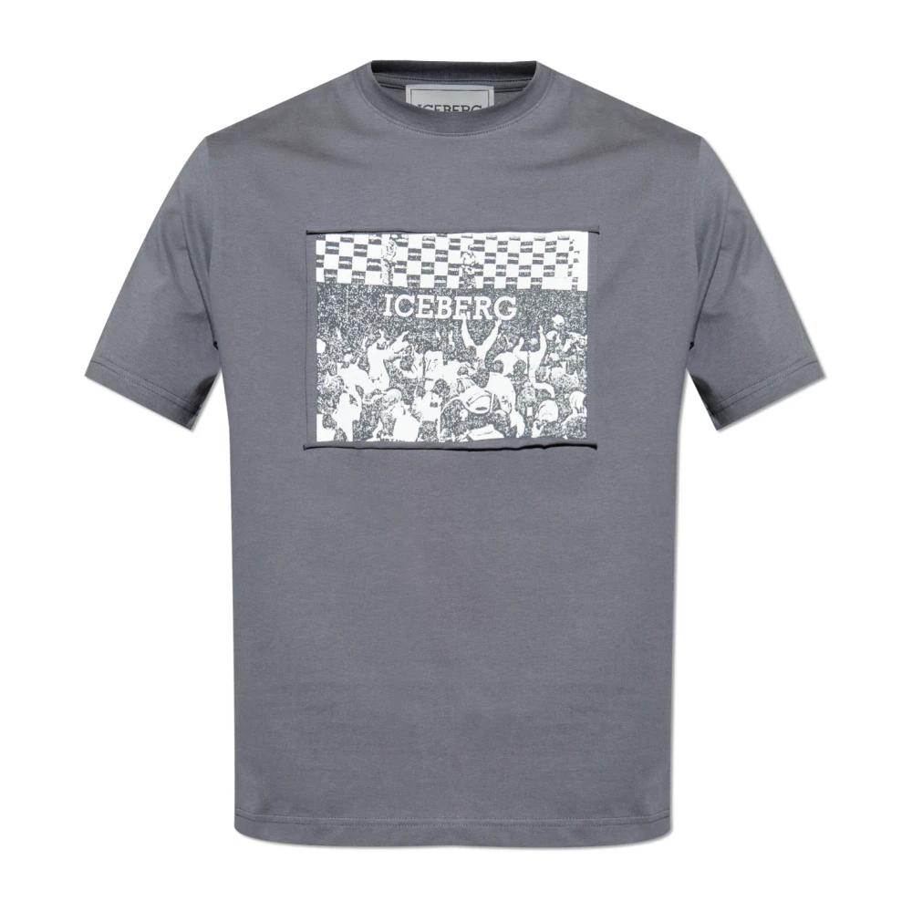 Tシャツ・カットソー ICEBERG Men T-shirt White F0706327 1101 White classic regular fit T-shirt in jersey | Iceberg