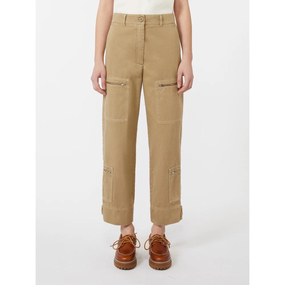 Pantalon 7/8 Stretch BCBG Max Mara Week End - Taille 38 (FR 40I) - Bleu - Occasion Comme Neuf