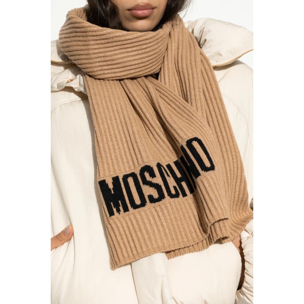 Sciarpa Donna Moschino Beige - Accessorio Moda Made In Italy, Morbido E Elegante - 5
