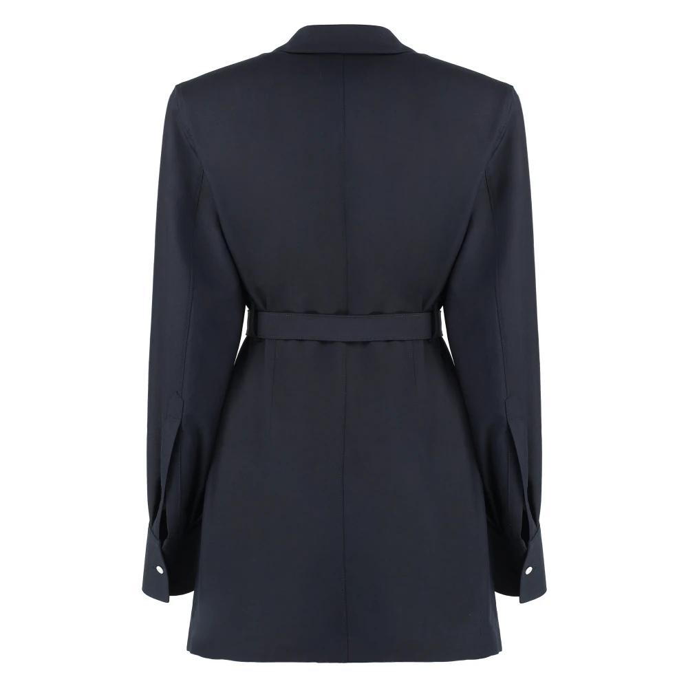 ジャケット PRADA DOUBLE-BREASTED JACKET IN PRINCE OF WALES Prada Prince of Wales Checked Double-Breasted Jacket with