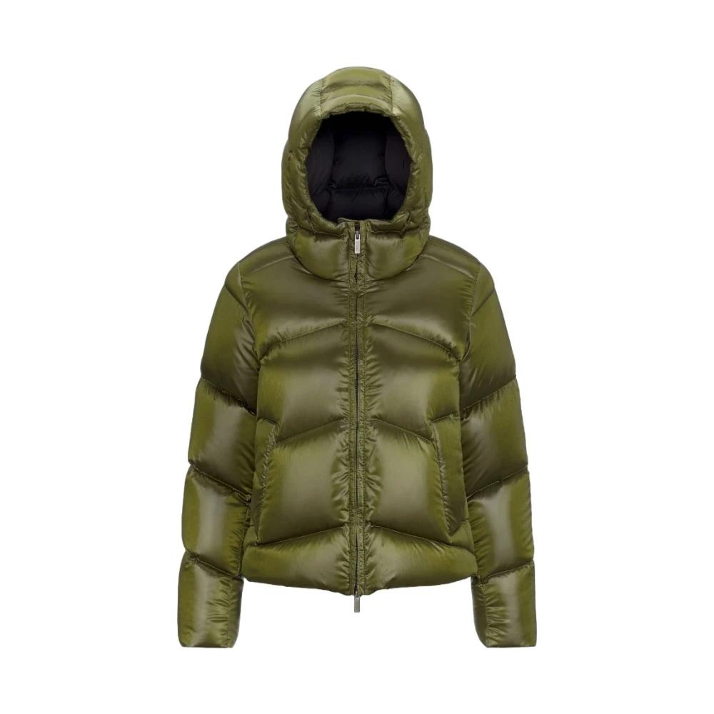 Abrigo Verde De Nylon Iridescente Con Plumon Mujer Talla K Way de color Verde Lyst