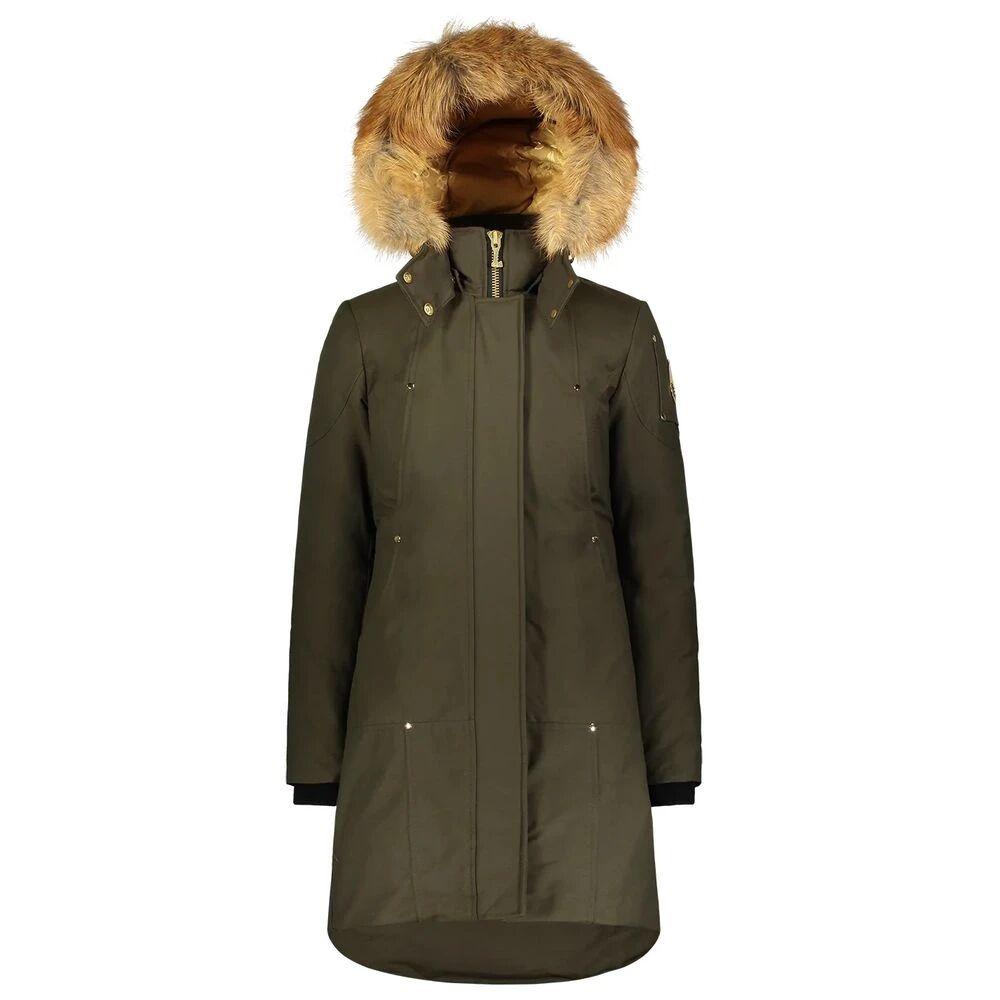 Moose Knuckles Gold-adorned Stirling Parka With Blue Fox Fur in
