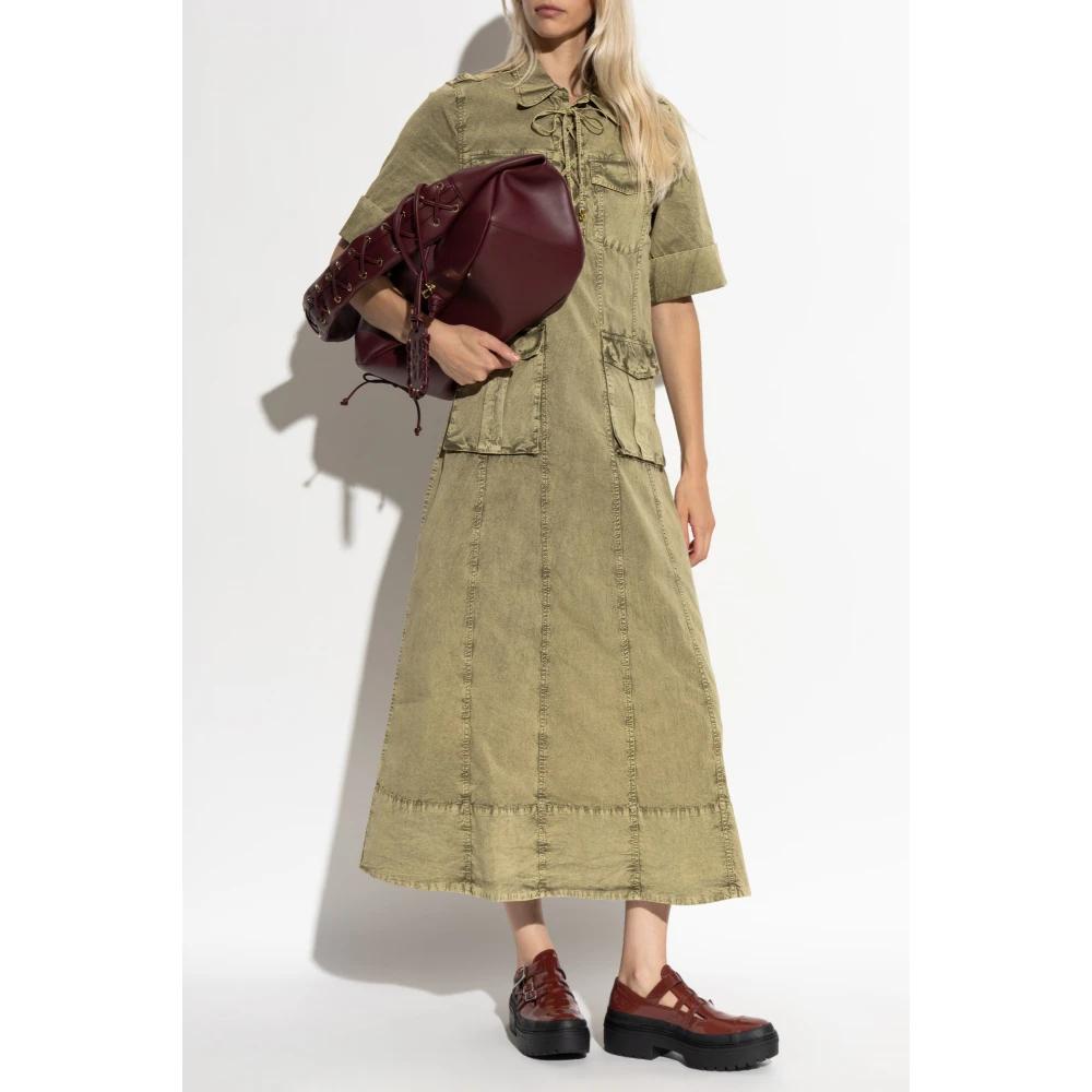 knee length dresses for ladies Shop Pink Linen Shift Dress | Italian Linen main image 1