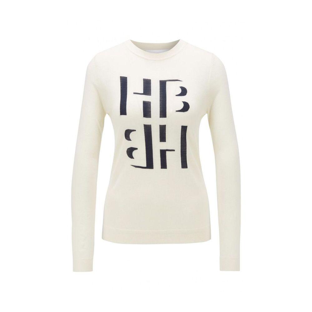 hugo boss white sweater