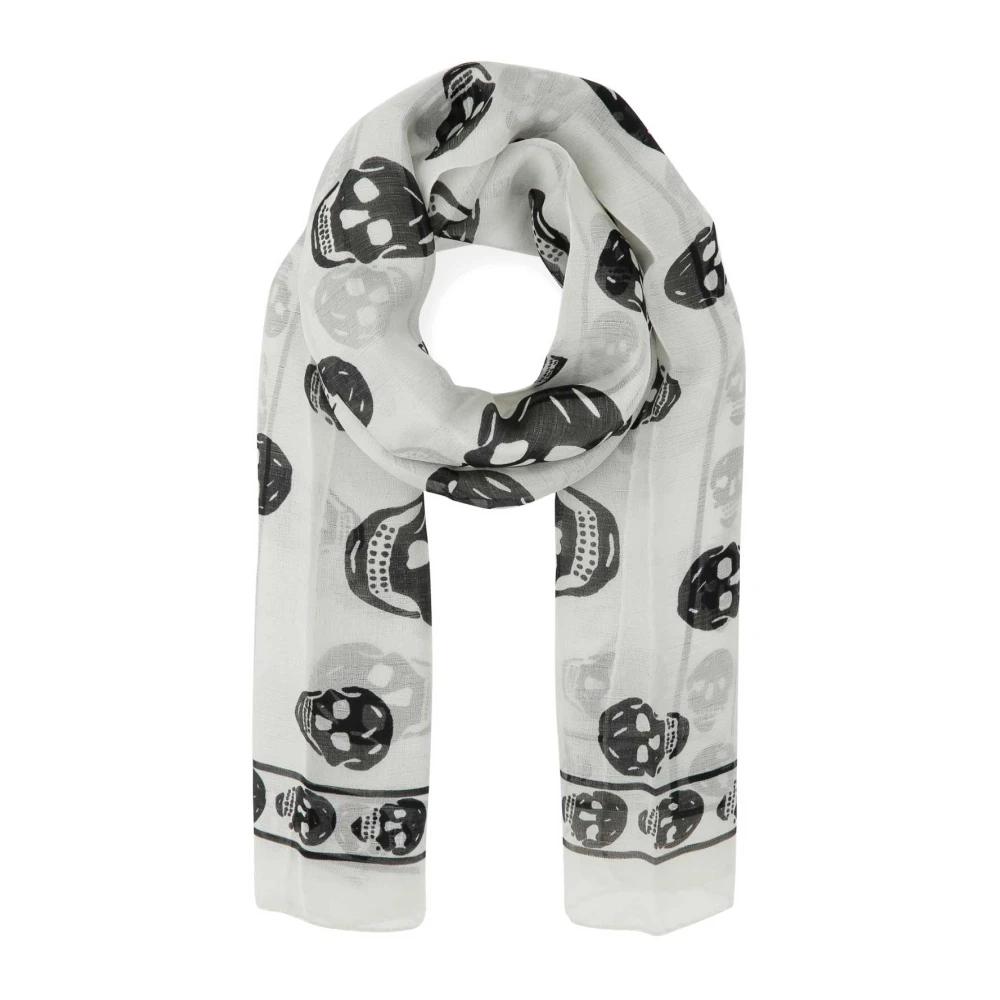 マフラー・ストール ALEXANDER MCQUEEN Embroidered Wool Foulard Alexander Mcqueen Embroidered Wool Foulard (alexander